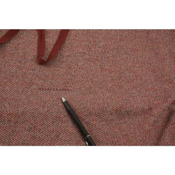 New Max Studio High Low Tunic Hoodie Women's Size L Red Funnel Neck Side Slit - Picture 10 of 10